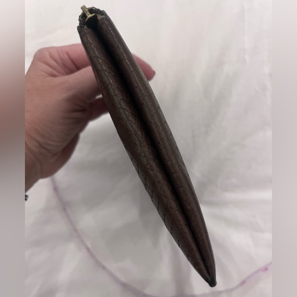 Barney’s NY Reptile Embossed Zipper Pouch Cluch - Picture 7 of 7